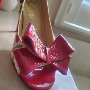Butter Red Bow Women's Heels